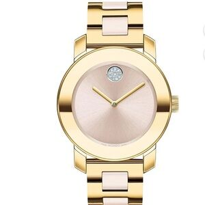 Rose gold Movado Bold women’s watch accessories jewelry timepiece armcandy
